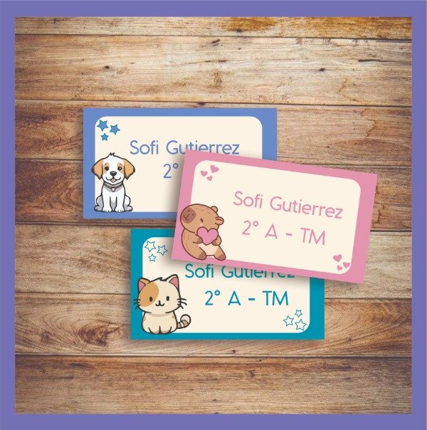 Producto - Etiquetas Cuadernos