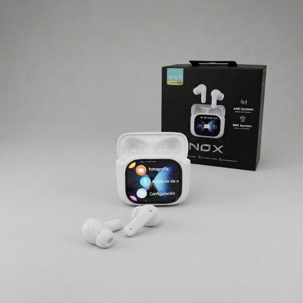 Producto - AURICULARES INALÁMBRICOS XAEA NOX CANCELACIÓN DE RUIDO Y PANTALLA INTELIGENTE