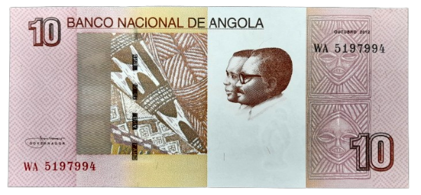 Producto - Angola 10 Kwanzas (2012) Cascada de luena Pick.158 Unc