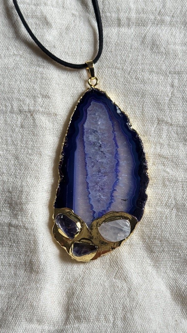 Producto - Collar Piedra Importada Azul