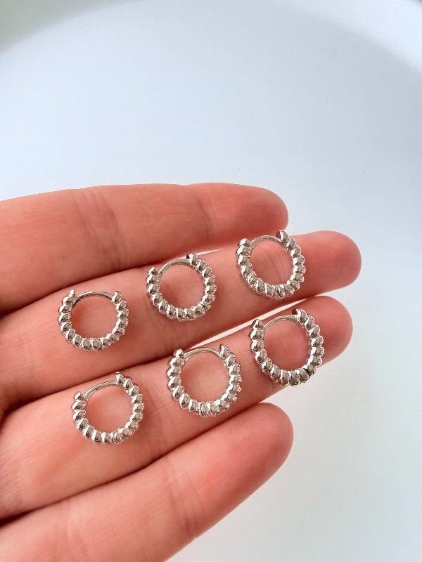 Producto - Aros argollas sol acero