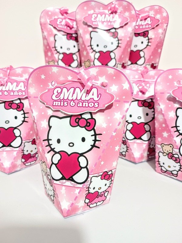 Producto - Bolsa hello Kitty hexagonal corazón