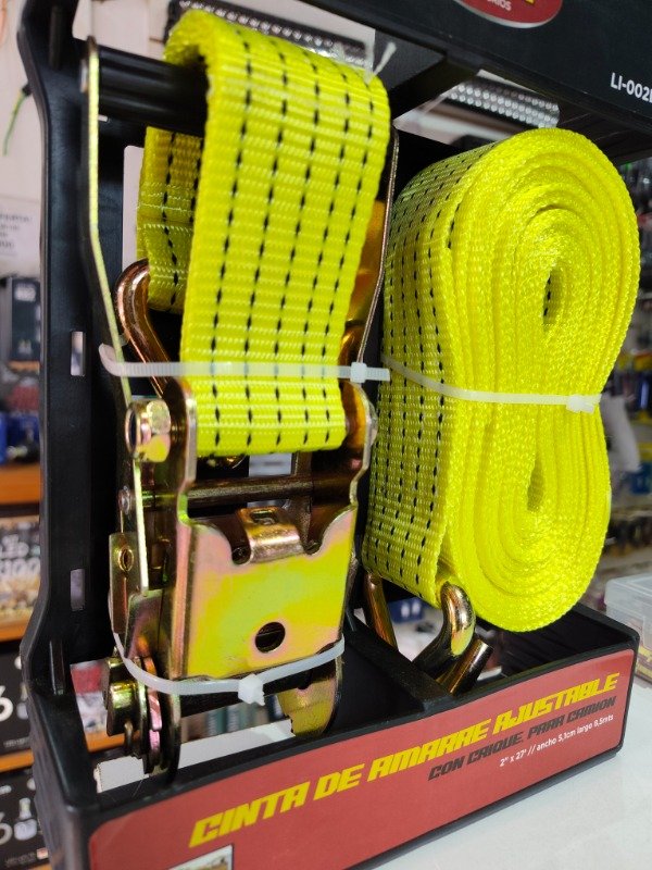 Producto - CINTA DE AMARRE CON CRIQUE 2"x27' - 1