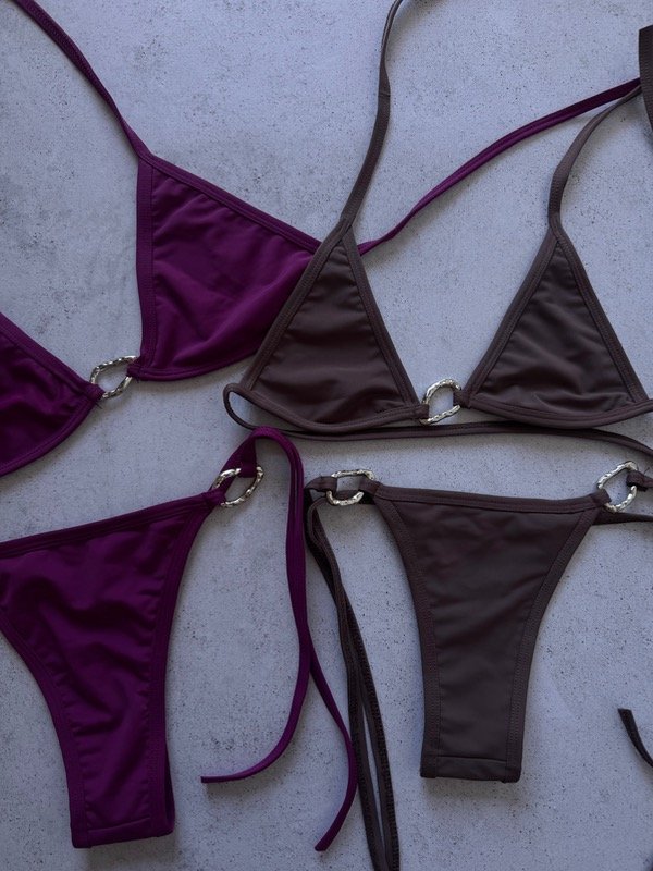 Producto - Bikini Avio Vino y Marron