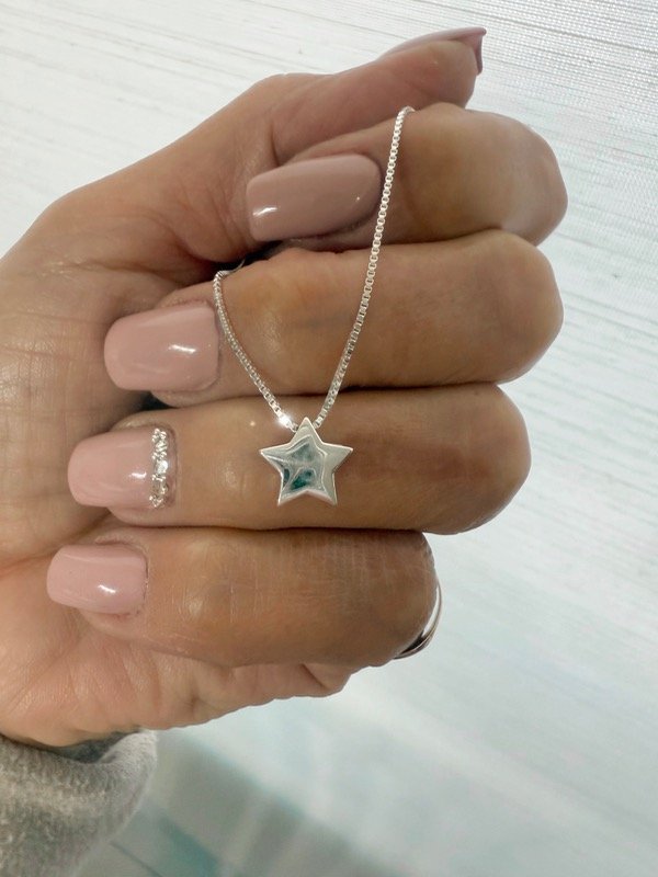 Producto - Collar estrellita pasante plata 925
