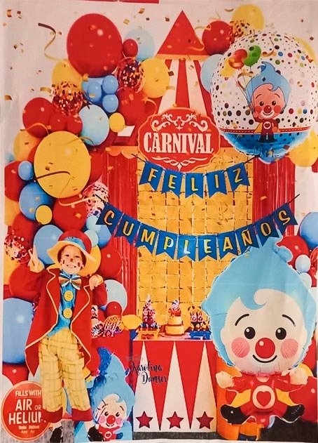 Producto - Set de Globos El Payaso Plim Plim y Deco Party . 69 Artículos - 0