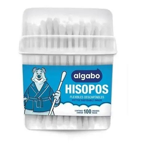 Producto - Hisopo 100 por ciento Algodón x 100pcs Algabo