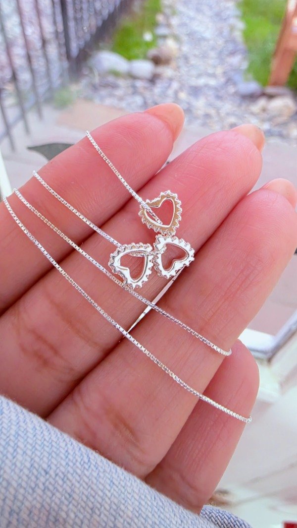 Producto - Collar arandela corazon cubic PL - 0