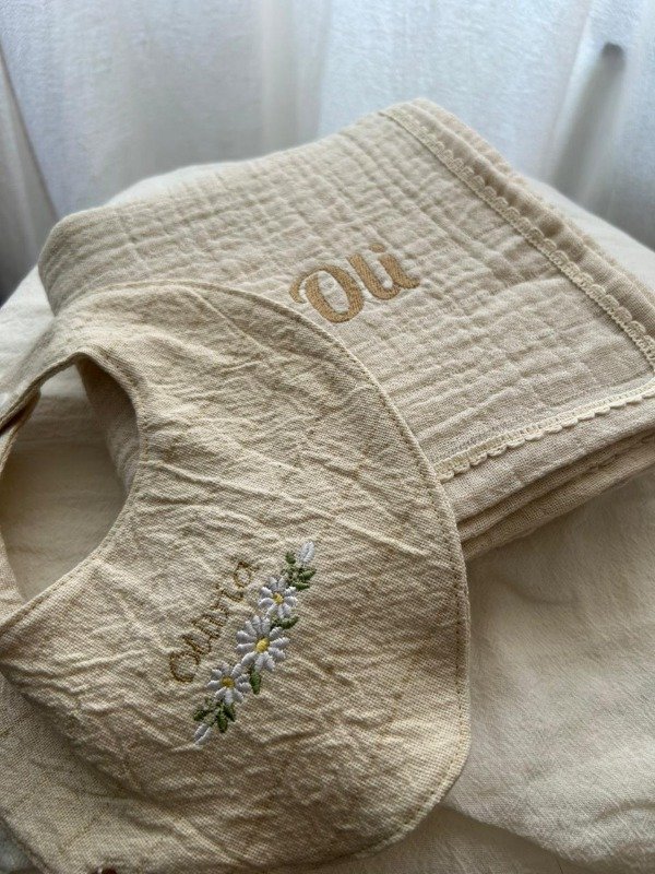 Producto - SET manta y babero personalizado Por encargue