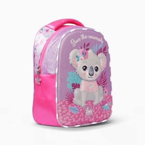 Producto - MOCHILA 13" ESPALDA KOALA CON LUZ LED X UNIDAD COLORES SURTIDOS FOOTY