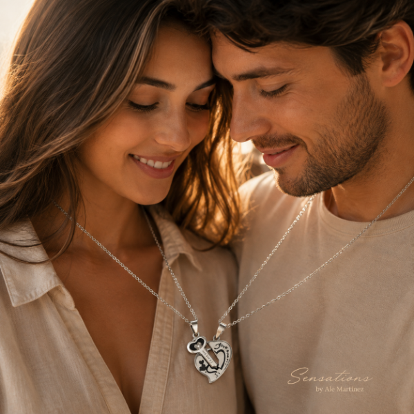Producto - Cadenas compartidas Corazón con su llave