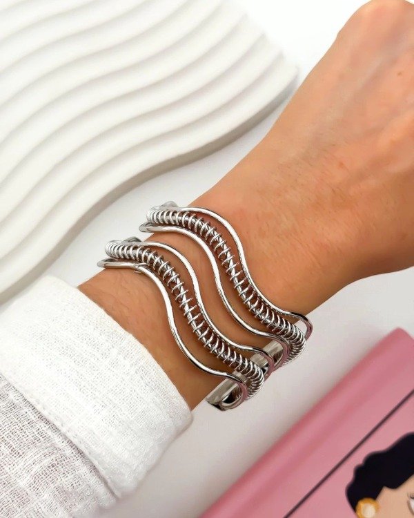 Producto - Brazalete Renata Plateado