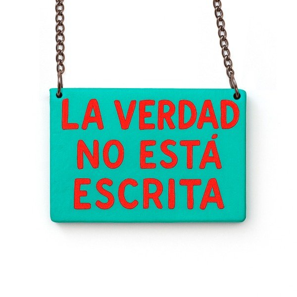 Producto - La verdad no está escrita - collar