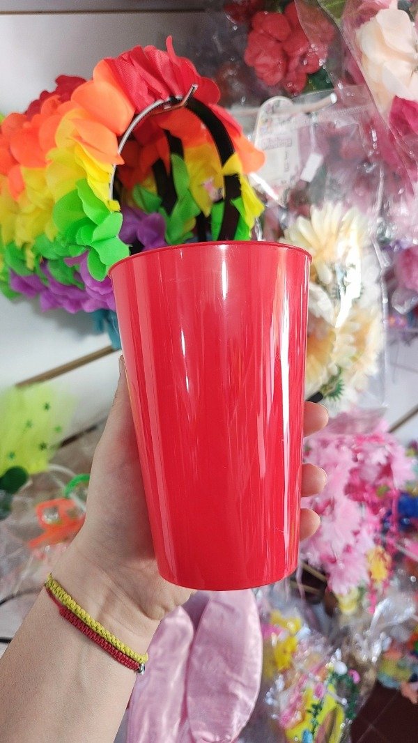 Producto - Vaso Recto Rojo 750 cc
