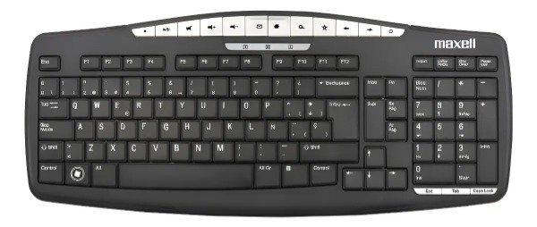 Producto - Teclado Maxell Usb Kb-100 Pc Multifunción Windows Español