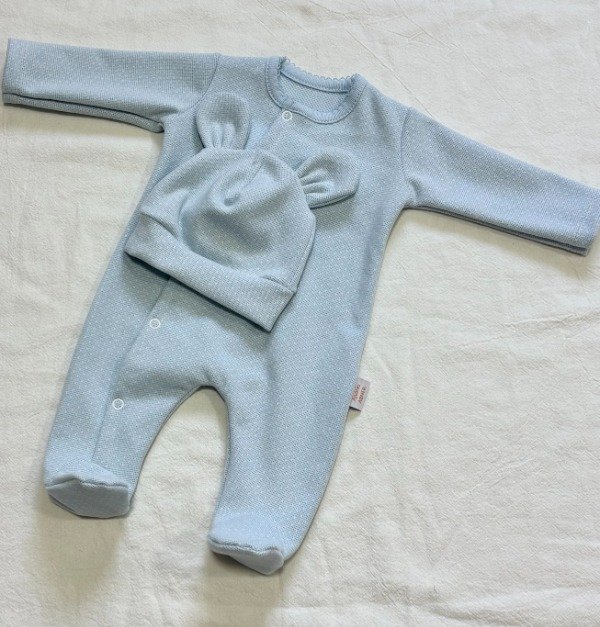Producto - Enterito Frizado + Gorrito Celeste