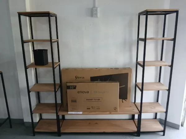 Producto - Rack Tv Modular 240 cm Hierro y Madera - 2