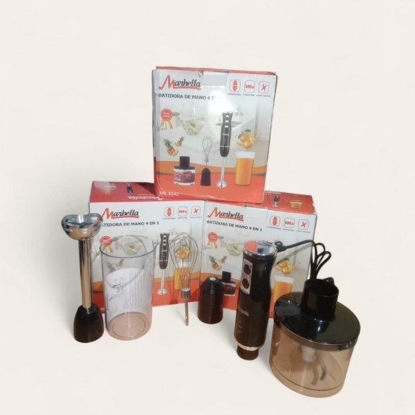Producto - Minipimer Marsella Batidora De Mano 4 En 1 Negro
