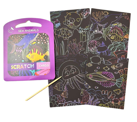 Producto - Valijita de Tarjetas Mágicas para Raspar CHICA (21 x 17cm)