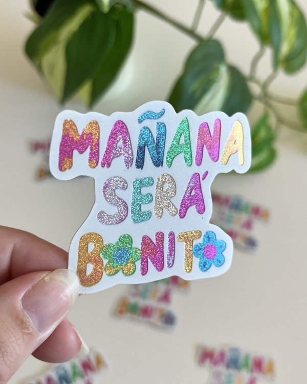 Producto - Sticker Arena UV - Mañana será bonito