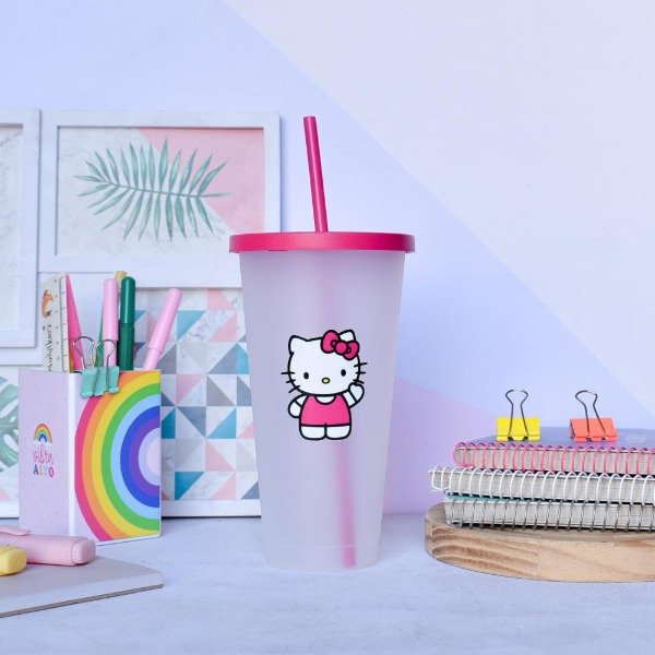 Producto - VASO XL CON SORBETE KITTY