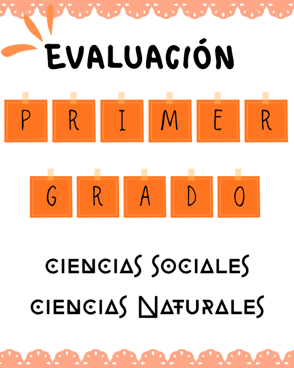 Producto - Evaluación Ciencias Primer Grado