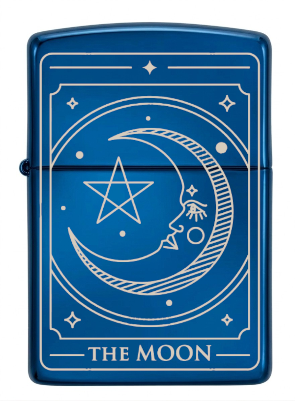 Producto - ENCENDEDOR RECARGABLE A BENCINA AZUL THE MOON - 2