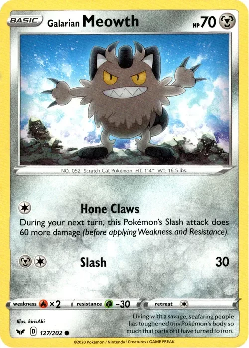 Producto - Galarian Meowth - 127/202 - Sword and Shield