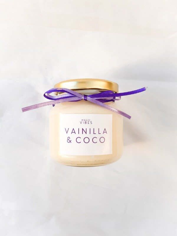 Producto - Vela de Soja - Aroma Vainilla y Coco