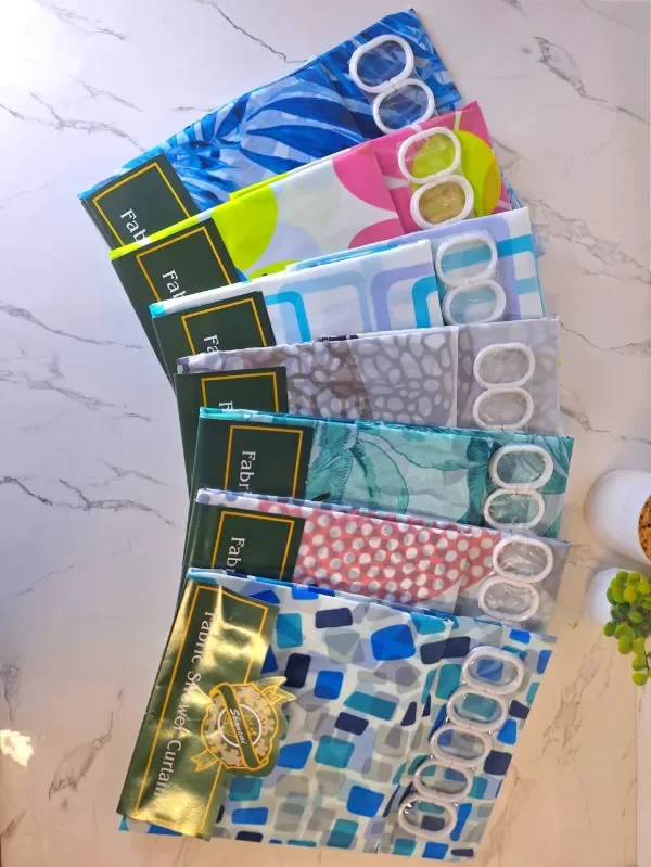 Producto - Cortina de Baño estampada "Shancai"