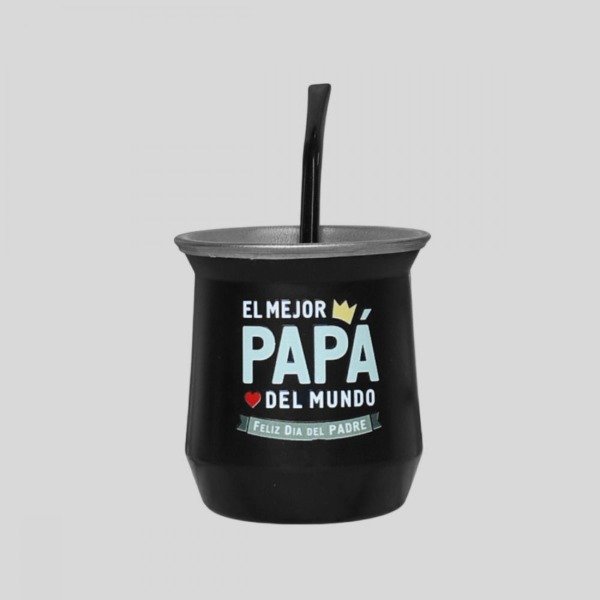 Producto - Mate dia del padre acero sin bombilla