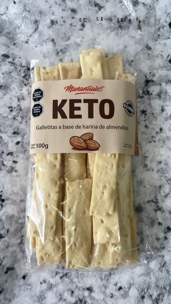 Producto - Galletita KETO a base de harina de almendras x 100g MANANTIALES