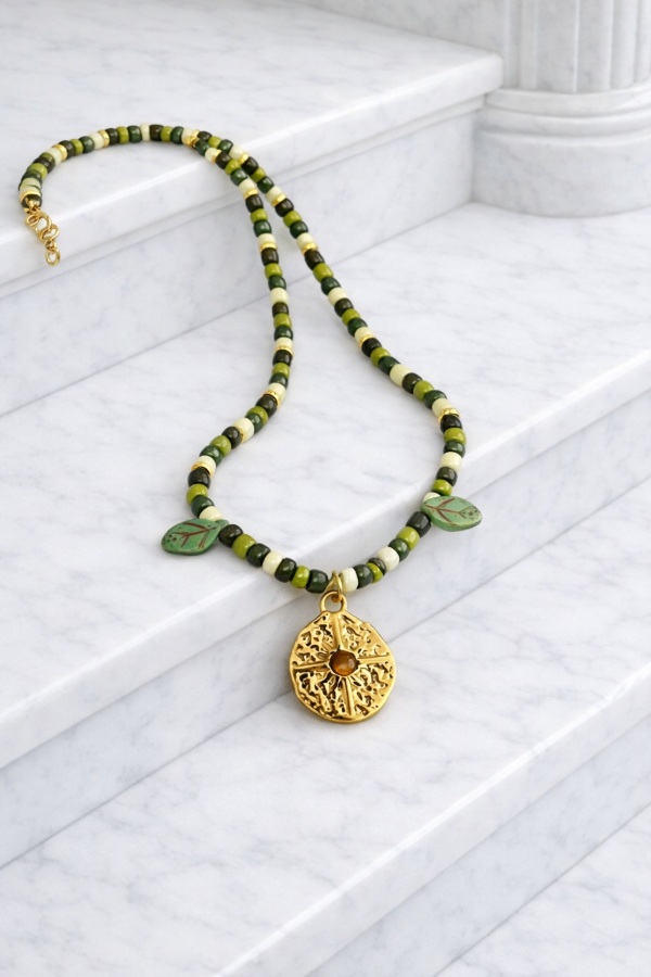 Producto - Collar Foliage (Oro y Acero)