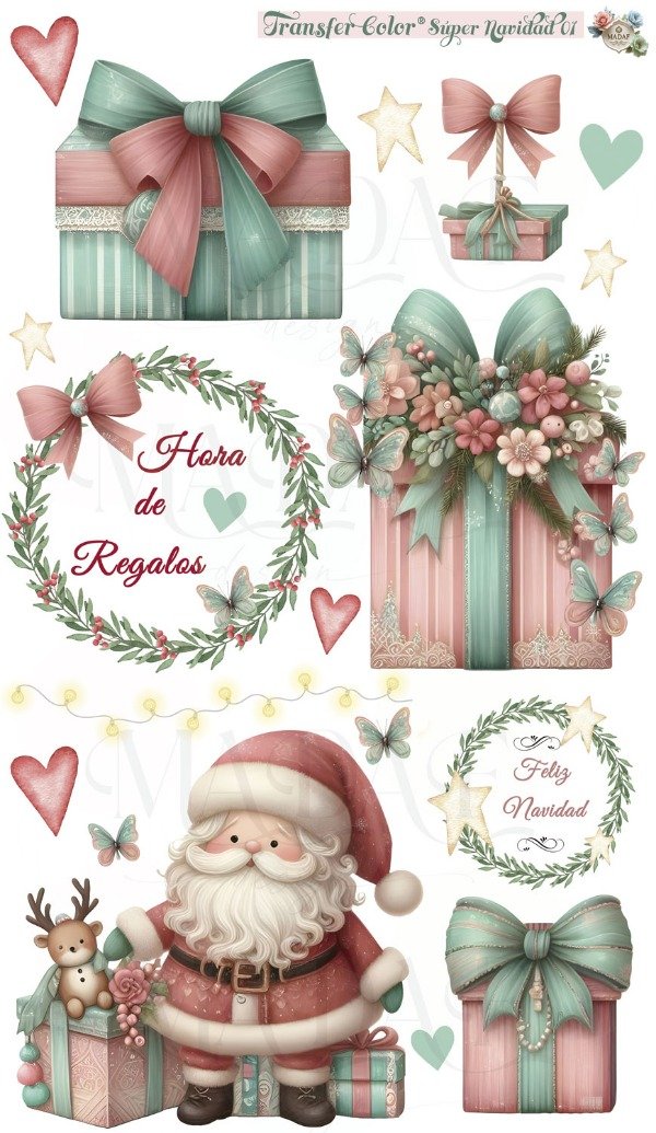 Producto - TRANSFER COLOR SÚPER NAVIDAD 01
