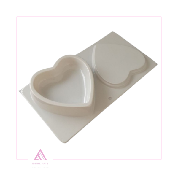 Producto - MOLDE PLÁSTICO CAJITA CORAZON LISA