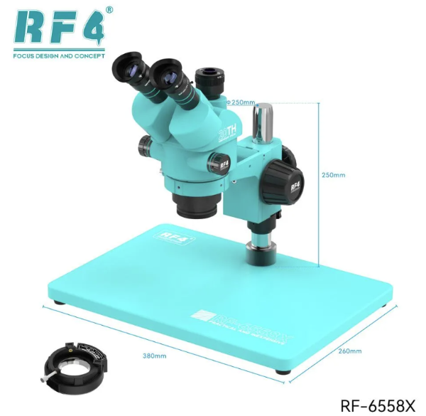 Producto - Microscopio Trinocular RF4 RF-6558x + Barlow 0.7X - 0