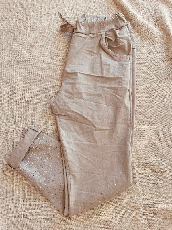 Producto - BABUCHA STRASS - BEIGE