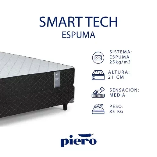 Producto - Colchón Piero Smart Tech Espuma 190x140 - 7