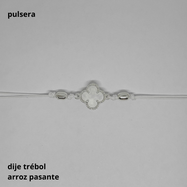 Producto - PUL #FP - Pulsera trebol y arroz 3x5 (DÓLAR)