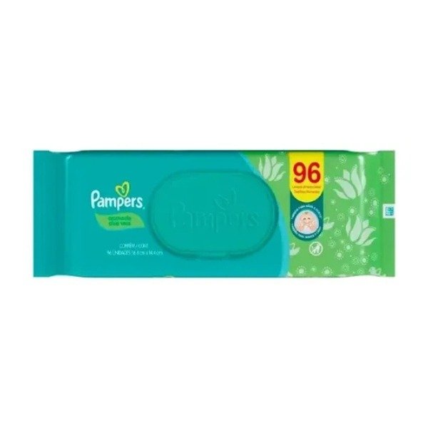 Producto - Toallitas Húmedas Pampers Aloe Vera 96 u. - Con Tapa