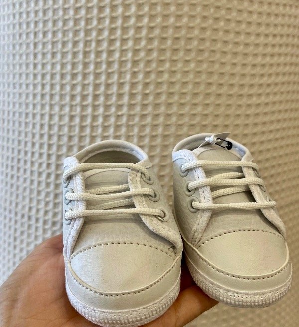 Producto - Zapatilla blanca lisa - Talle 16