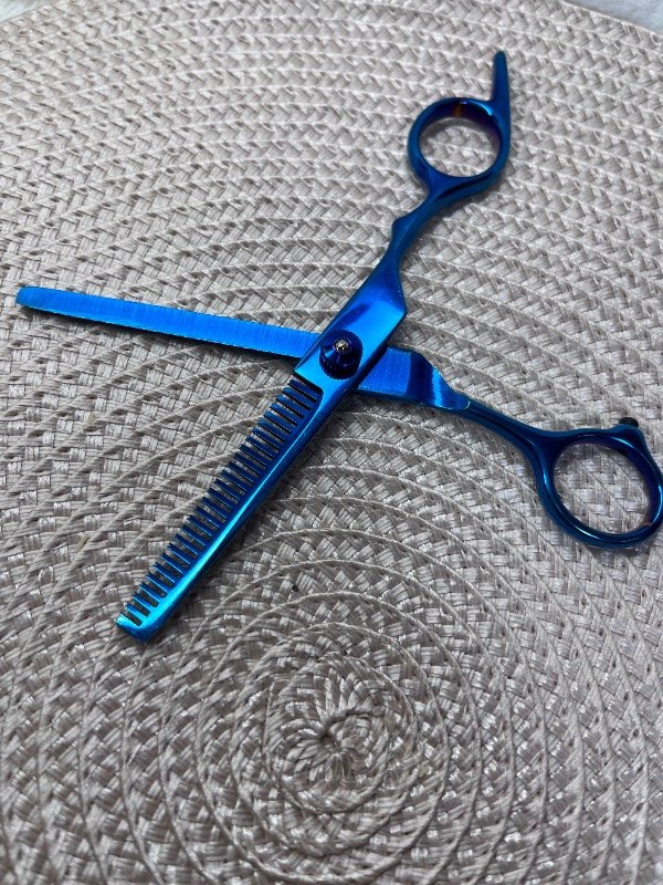 Producto - Tijera de entresacar azul