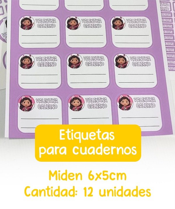 Producto - Etiquetas para cuadernos - 1