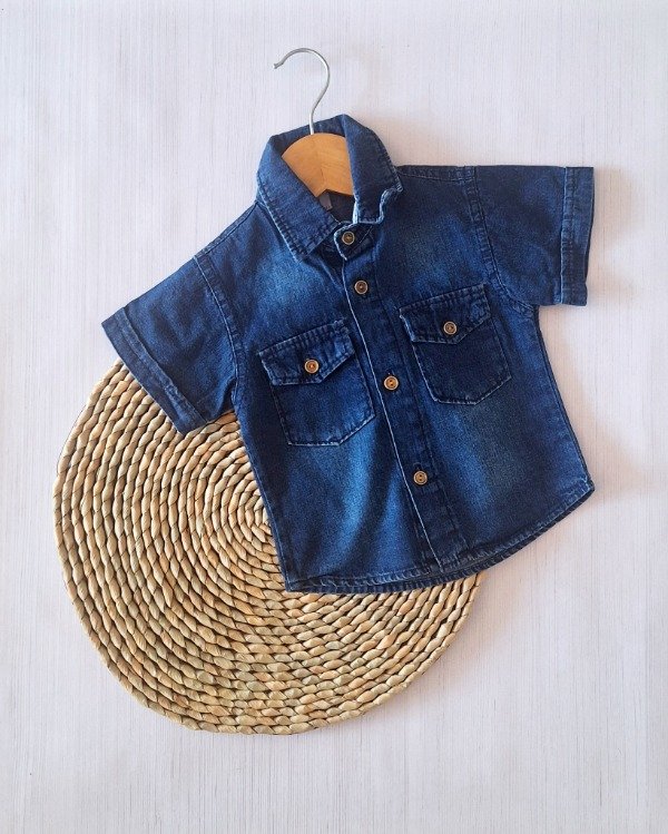 Producto - Camisa Jean Azul Marino