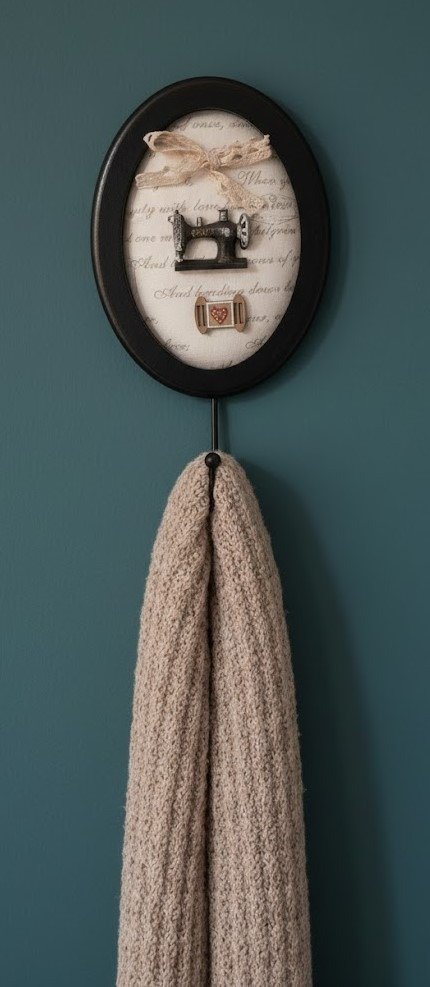 Producto - Perchero De Pared De Madera y Metal Alto 26 cm (8026)