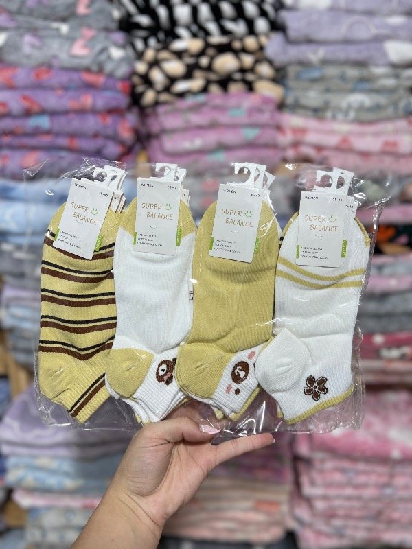 Producto - Soquete blanco ositos