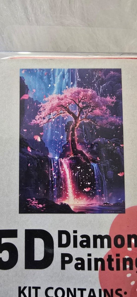 Producto - IAMOND PAINTING 20X30 ARBOL JUNTO A CASCADA