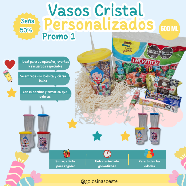 Producto - Vaso cristal con golo Promo 1