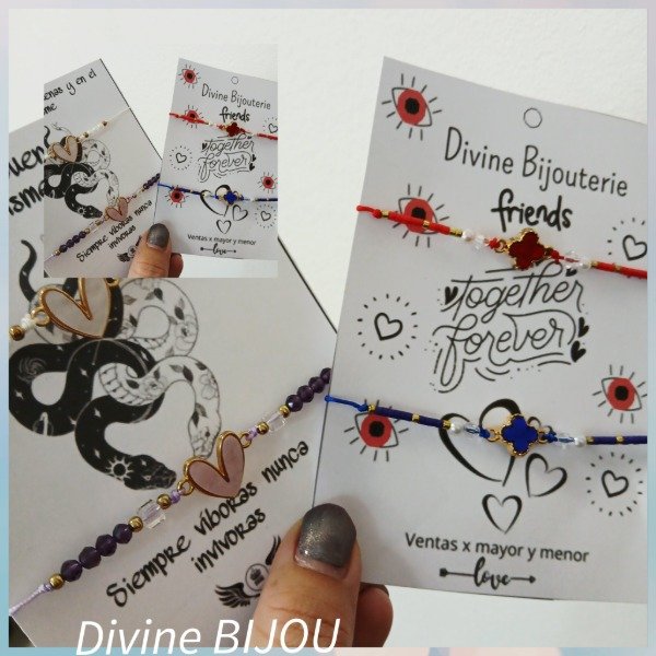 Producto - Pulsera de hilo color para compartir