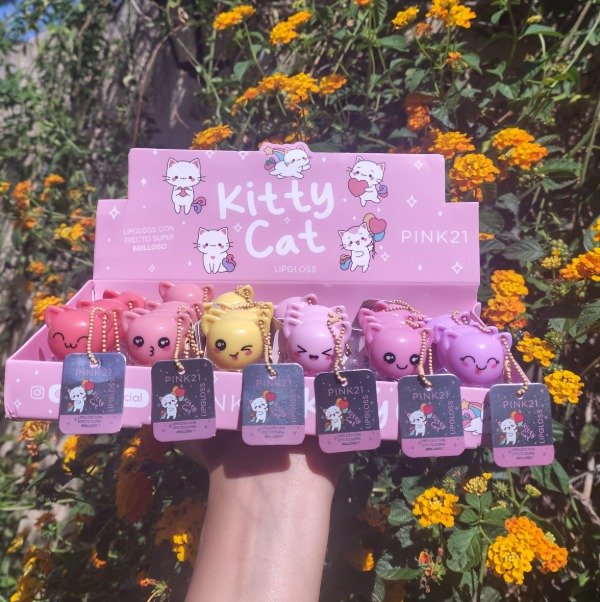 Producto - Lipgloss con brillo y llavero Kitty Cat - 0